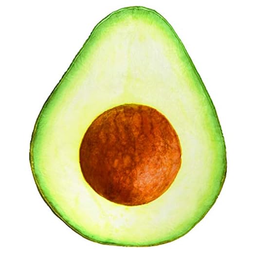 Fomoom Avocado Blanket, Avocado Plush Blanket, Fruit Food Throw Blanket for Kids and Adult, Super Cozy, Light and Soft Blanket for Bed Couch Travel Beach (Avocado-a 60x75 Inch)