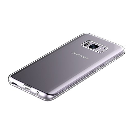 Shamo's Galaxy S8 Soft Tpu Case: Flexible, Slim, Protective, Shock Absorption, Transparent, Non-Slip Grip, Wireless Charging Compatible #TOP4