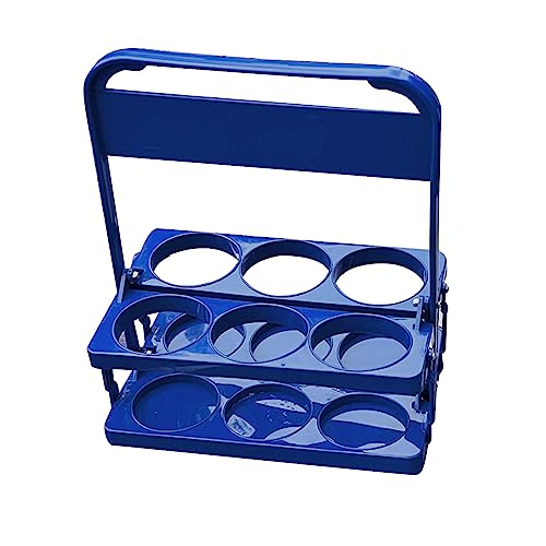 Camping Picnic Foldable Beer Rack Beer Portable Storage Basket, Blue
