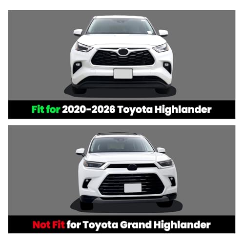 Image of LASFIT Floor Mats for Toyota Highlander 2020-2025 2026 8-seat (Not for Hybrid) All Weather TPE Custom fit Floor Liner for Highlander car mats, Front and Rear 2 Row Mats.
