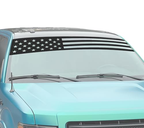 American Flag Windshield Banner Graphic - 12