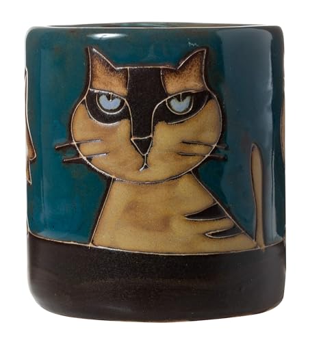 Taza artesanal Mara Stoneware 16 oz multicolor miniatura 2