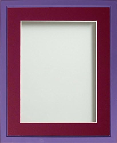 Frame Company Drayton Range 14x11-inch Grey Picture Photo Frame with White Mount For Image Size A4