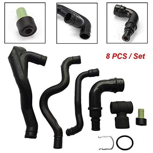 Kunttai 06A103213F Engine Crankcase Breather Hose Fit For Jetta For Audi Vw 1.8T Mk4 ( 8Pieces ) #TOP2