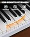 AiJoy 88-Key Piano Keyboard with Semi-Weighted Keys Portable Folding Piano, 128 Tones, Speakers, USB-MIDI, Carry-Bag, Sustain Pedal, Stand Electric Keyboard Piano for Beginners, White