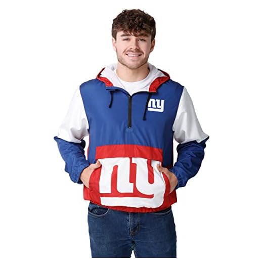 New York Giants NFL Mens Warm-Up Windbreaker - XXL