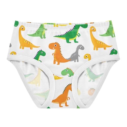 Joisal Cute Cartoon Dinosaur Girls Underwear Toddler 2t Cotton Panties for Girl Stylish Briefs Kids Undies