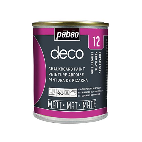 Pébéo Deco Pizarra, Gris, 250 ml (Paquete de 1), 250