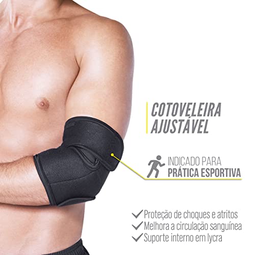 Kestal Cotoveleira Ajustavel Preta Un
