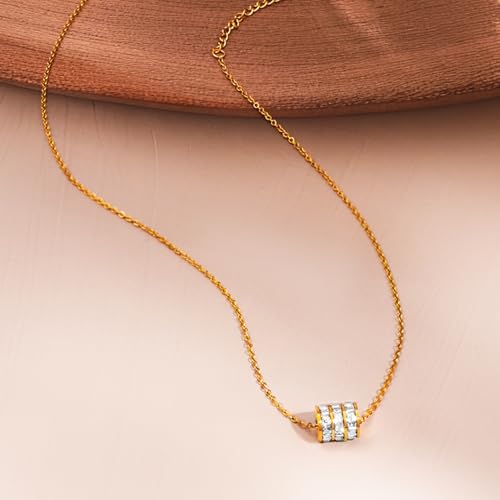 Image of Rubans Demi Fine Stainless Steel Pendant Chain Daily Gift for Women & Girls