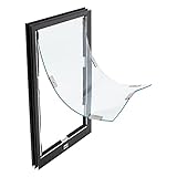 PLEASE MEASURE YOUR FRAME (1/2” SCREEN FRAME SIZE ONLY) – Our In-Screen Pet Door is perfectly crafted for Screen Door Frames that are 0.5 inches or less. (1.27 CM) Thicker than ½” screen doors will NOT work. SAFE PVC VINYL FLAPS – SINGLE flap for the...