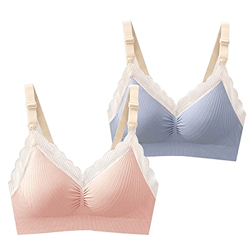 Soutien-gorge d'allaitement sans couture lot de 2 dentelle taille M couleur E