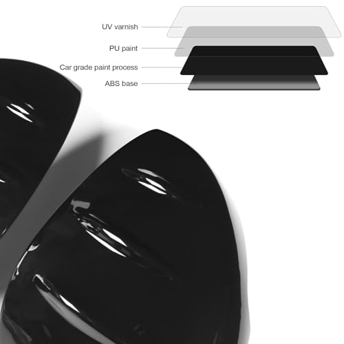 for 2022 2023 2024 2025 Honda Civic LX EX EX-L Sport Hatchback Extrior Side Rear View Mirror Cover, Rearview Mirror Trims for Civic 11th Gen Original Car OEM Style -Cool Glossy Black by AntBooBoo - Used condition - Image 5
