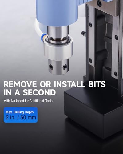 Image of ZELCAN 1550W Mag Drill Press with 2 inch Dia. 3125 lbf /13900N Mag Force, 650 rpm Power Magnetic Drill with Stepless Speed & Reversible Direction for Metal Surface