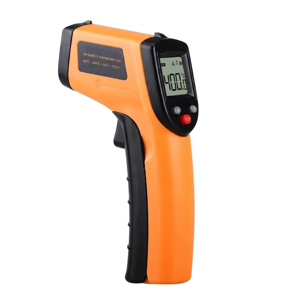 Infrared Thermometer Gun, Non-Contact Digital Surface Temperature Tester with LCD Display, 58F to 752F for HVAC, Cooking, Automotive, Equipment & Industrial Inspection