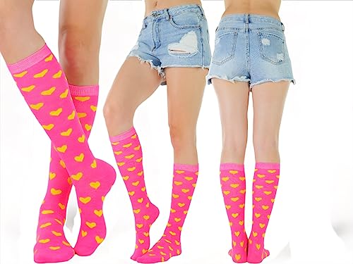 Image of ToBeInStyle Women's Colorful Patterned Design Knee High Socks
