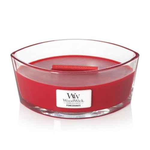 WoodWick 1725429E Elipse Pomegranate Candle, 9.2 cm x 19.1 cm x 12.1 cm