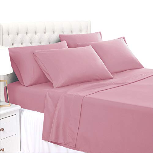BASIC CHOICE 6 Piece Sheet Set - Luxury Soft 2000 Series Wrinkle