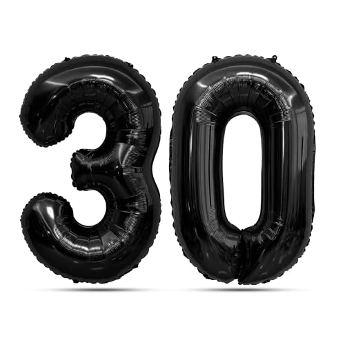 Black Number Balloons 30 Balloon Numbers 30th Number Balloon Foil Mylar Party Balloon For Men Women 30th Birthday Balloons Dirty 30 Birthday Decorations For Her Him Anniversary Graduation Decorations