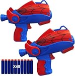 Yapartifa Shooter Toys Kids Boys Gift,Boy Toy Age 3 4 5 6 7 8 9 10 11 12, Shooters Gun Toy for Kids, Super Hero Toys Set 2 Kinds Soft Bullets for Boys Girls (2Pcs)