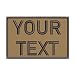 Appalachian Spirit Customizable Text Patch - 2x3 inches - Dark Brown - Adventure - Sew-on - Polyester