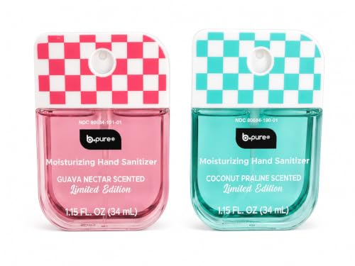Moisturizing Hand Sanitizer Spray, Guava Nectar and Coconut Praline, 1.15 fl oz, Pack of 2 image 4