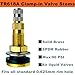 TR618A Tire Valve Stems,Tubeless Air Liquid Tractor Valve Stems for Tubeless Tires, Industrial Agricultural Wheels, Clamp-in Tire Valve Stems (Pack of 2)