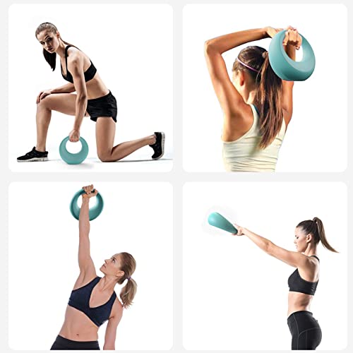 Meticpr Rubber Coated Kettlebell Weights - 8.8Lb Power Ring, Perfect Combination Of Dumbbell And Kettlebell, For Men And Women Strength Training And Fitness & Core Training (4Kg(8.8Lb)) #TOP6