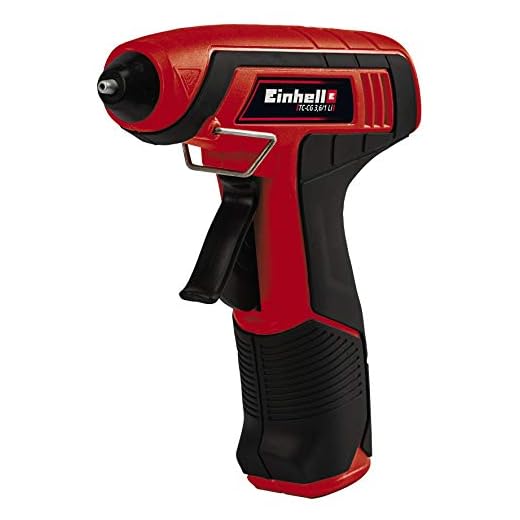 Einhell Pistola De Pegamento Caliente Inalámbrica - Tc-Cg 3.6 /1 Li – 3,6 V, Calentamiento 30 Segundos, Indicador Led De Calentamiento Y Carga. Incluye Caja De Metal, Cargador + 4 Barras De Pegamento