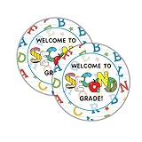 2nd Grade Classroom Must Haves, Teacher Stickers for Students - 40 Pcs Welcome to Second Grade Reward Decals, Back to School Gifts & Fun Decor Essentials