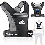 Topward Running Phone Holder Vest for Men Women Jogging Walking Exercise & Gym Workout. Water Resist