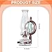 DNRVK 2 Pcs Large Oil Lamp Vintage Glass Kerosene Lamp Lantern Rustic Wall Mounted Oil Lamps for Indoor Use Emergency Lighting Home Decor Hurricane Lamp with 3/4