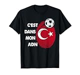 Vous aves des racines Turc? Ce drapeau football Turquie C'est dans mon ADN pour homme, femme, enfant qui supporte le drapeau Turc et l'équipe nationale du foot Turquie. Maillot pour regarder match de foot et soutenir le drapeau du foot Turc