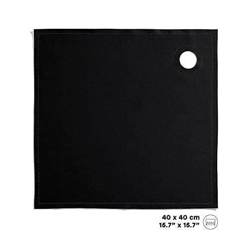 Miniatura 2 de Roll Drap Rollo De 12 Litos Para Cubiteras 100 Algodón Reutilizables 40 X 40 Cm Color Negro Formato Rollo, En Unidades Precortadas