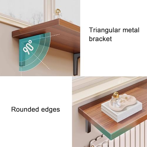 Estante de radiadores para sala de estar multifuncional y soporte triangular de pared 8