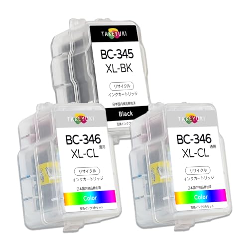 Amazon.co.jp: 【TAKEYUKI】BC345XL 1個+BC346XL 2個セット 互換インク