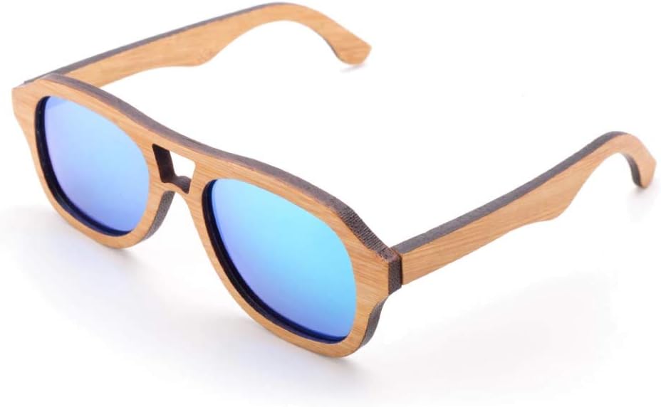 Kid Sunglasses Boy Polarized Bamboo Sunglasses UV400 Protection Blue Kid Sunglasses Girl Polarized