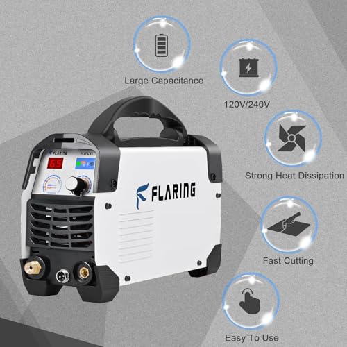 FLARING Plasma Cutter,65 Amp Plasma Cutter Machine 120V 240V 4/5" (20mm) Max Cutting 1/2" (12.7mm) Clean Cut IGBT High Frequency Inverter Touch ARC Plasma Cutter with Consumable Set Update 5th FC650D by FLARING - Image 8