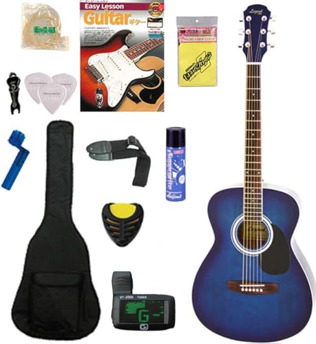 レジェンド アコースティックギター 初心者入門12点セット LEGEND FG-15 BLS ブルーシェイド