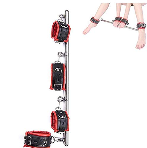 VAN-GUARD - Barra separadora de acero inoxidable para cama de fetiche
