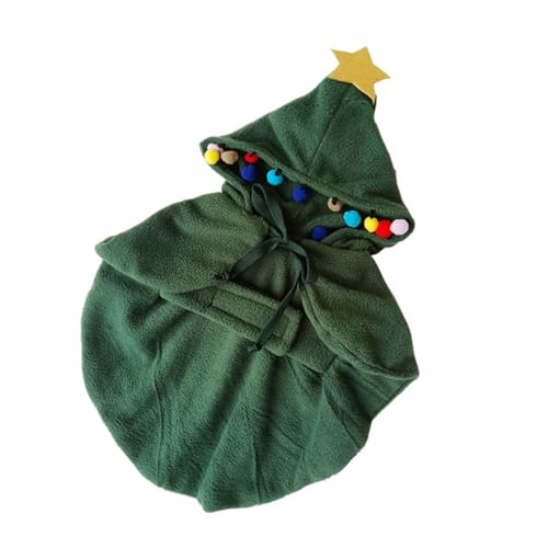 Disfraz de Navidad para perro BESPORTBLE M verde miniatura 1