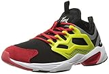 Reebok Men's Fury Adapt Fashion Sneaker, Black/Hypergreen/Red Rush/White, 11 M US