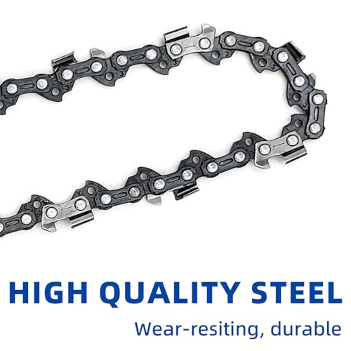14 Inch Chainsaw Guide Bar and Chain 52 Drive Links, 3/8\" LP Pitch, 050\" Gauge, 14-Inch Replacement Chainsaw Chains Fits Craftsman, Echo, Poulan, Ryobi (1 Bar+ 3 Chains) - Thumbnail 5