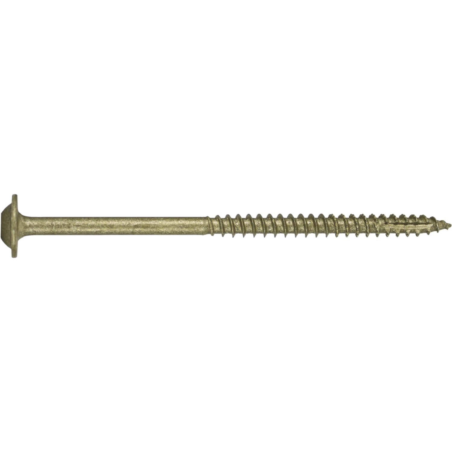 10 x 3-1/2 pulgadas, cabeza de armadura modificada con revestimiento exterior, tornillo de madera, bronce estrella, multiusos, cabeza de accionamiento Torx/Star – Cantidad de 42 cajas 2.268 tornillos