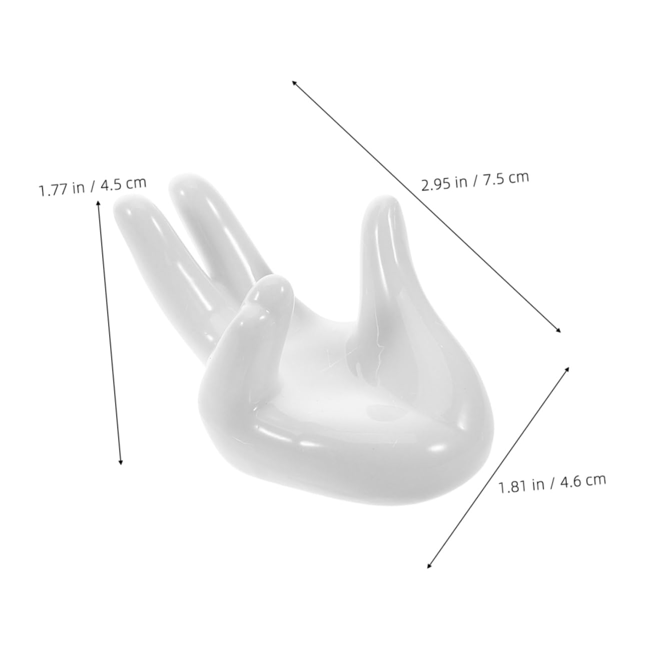 OKUMEYR 4Pcs Hand Shaped Ceramic Egg Holder Unique Egg Display Stand for Boiled Eggs Artistic Design for Kitchen Dining Table for Decor Daily Use