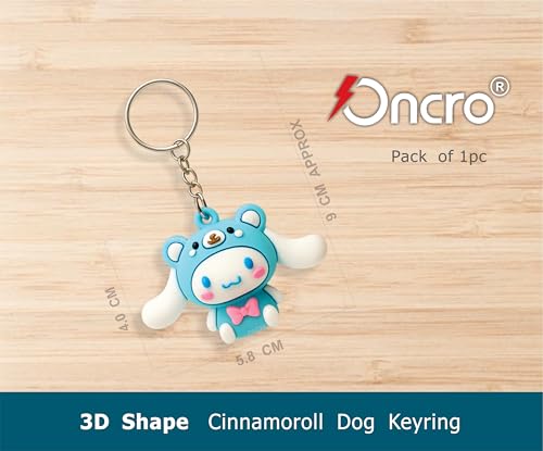 Image of Keychain Cinnamoroll Dog silicone Phone Charm lanyard 3D Cartoon Keyring Bike Car Scooter purse School Bag Gift for Kids Women Girls soft Plastic Key Chain Strap Holder Key ring Disney kawaii