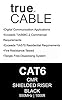 trueCABLE Cat6 Shielded Riser (CMR), 1000ft, Black, 23AWG Solid Bare Copper, 550MHz, PoE++ (4PPoE), ETL Listed, Overall Foil Shield (FTP), Bulk Ethernet Cable #4