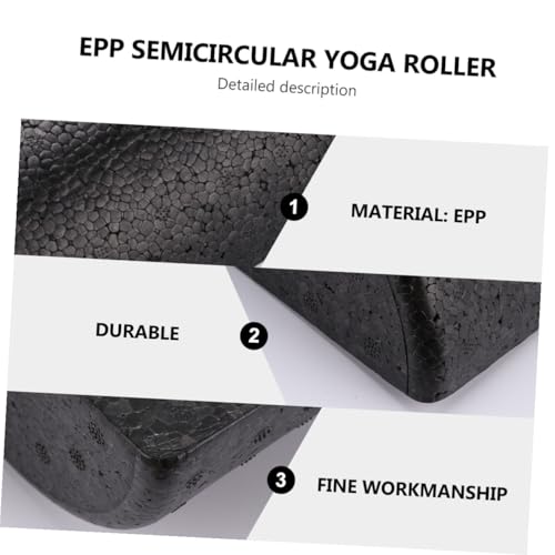 Mikinona 2 piezas EPP media ronda rodillo de columna para yoga, masaje muscular y terapia física miniatura 3