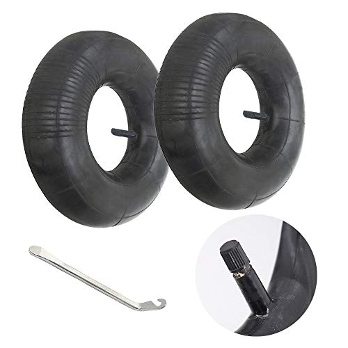 2 Pièces 3.50/4.00-6 Chambre a Air Inner Tube Pneu Roue 350/400-6 Innertube Brouette Rubber Valve 6