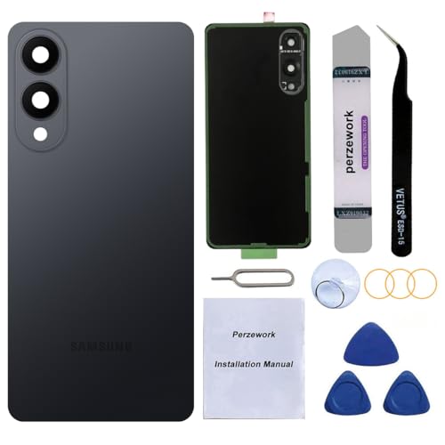Vitre arrière Samsung Galaxy S25 Edge finition Titanium Jetblack haut de gamme pour 6,7 pouces